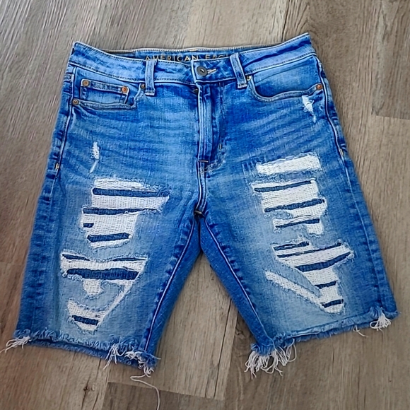 American Eagle Outfitters Other - American Eagle Mens Distressed Shorts Denim PATCH size 30